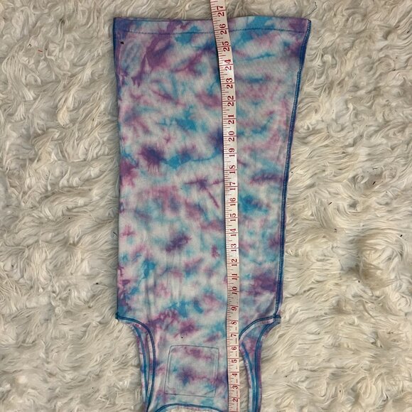 Y2K PINK "Make Pink Not War" Peace Tank Top Tie Dye Small Victoria's Secret - Picture 4 of 5